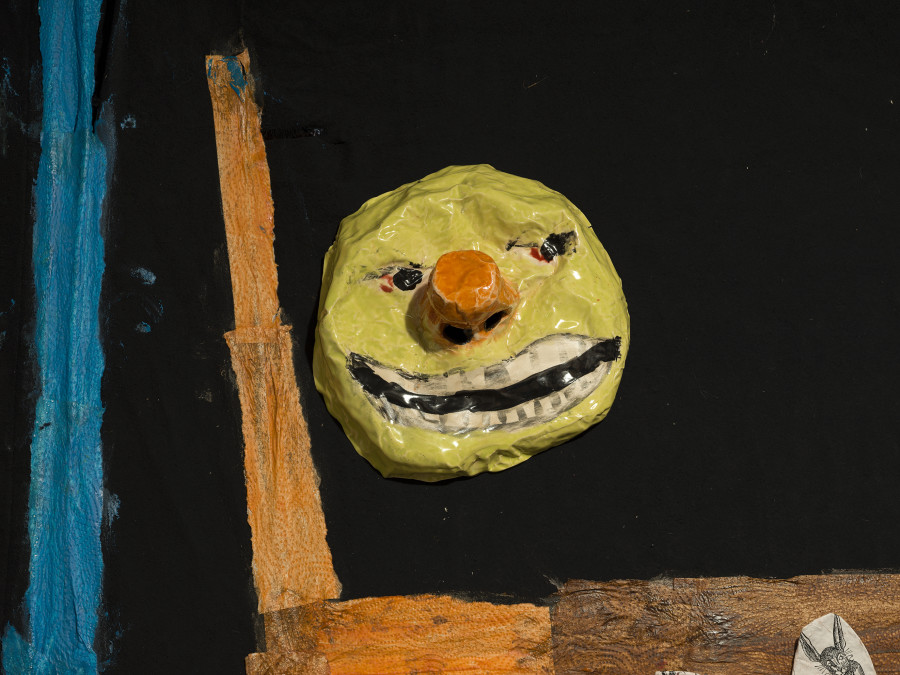 Exhibition view Monster Chetwynd «Profusion Protrusion», Cabaret Voltaire 2023; Monster Chetwynd, Edition/Yellow, 2023. Photo: Cedric Mussano.