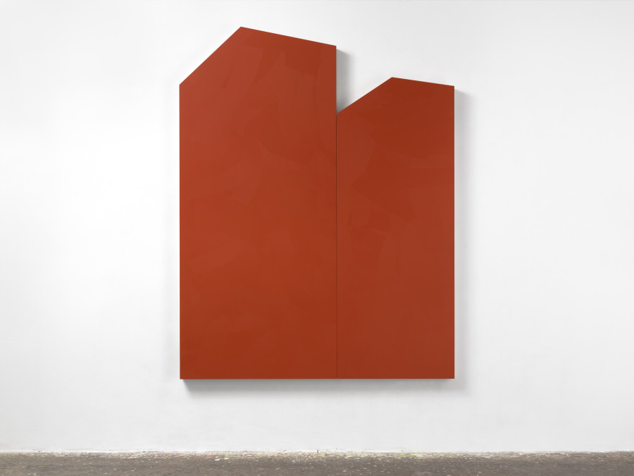 Imi Knoebel, CENTRUM 4, 2012 / 2020. Image Courtesy von Bartha & the artist. Acrylic, wood 255,8 x 199,4 x 9 cm.