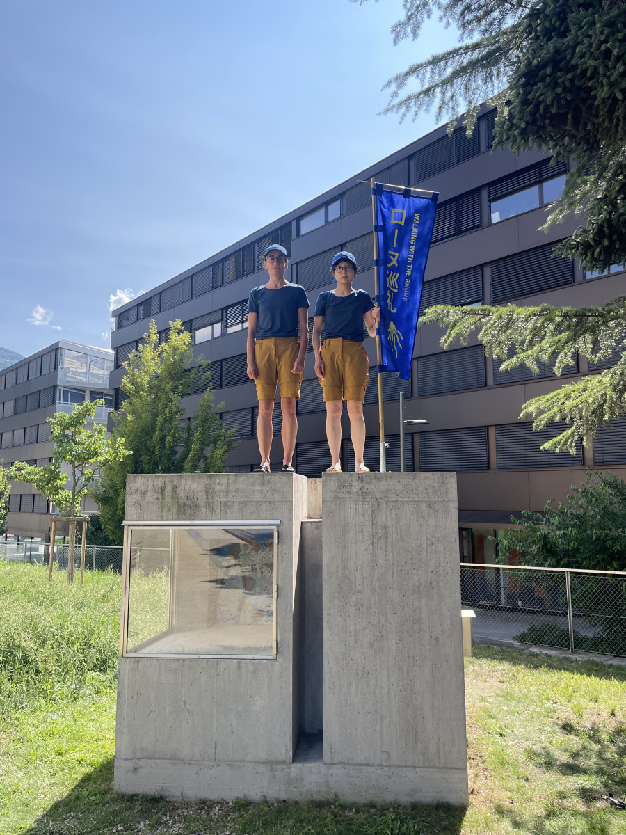 Exhibition, Willimann / Arai, Walking with the Rhone, Lemme, 2023. Photo credit: Romain Iannone, Josiane Imhasly (Lemme)