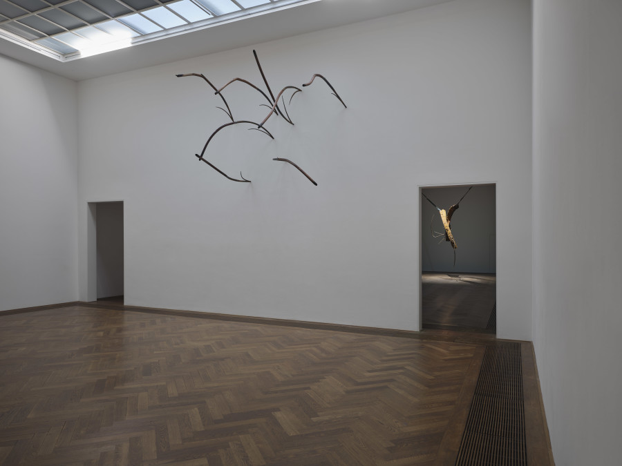 Dominique White, All Great Powers Collapse from the Centre, exhibition view, Kunsthalle Basel, 2026, photo: Philipp Hänger / Kunsthalle Basel