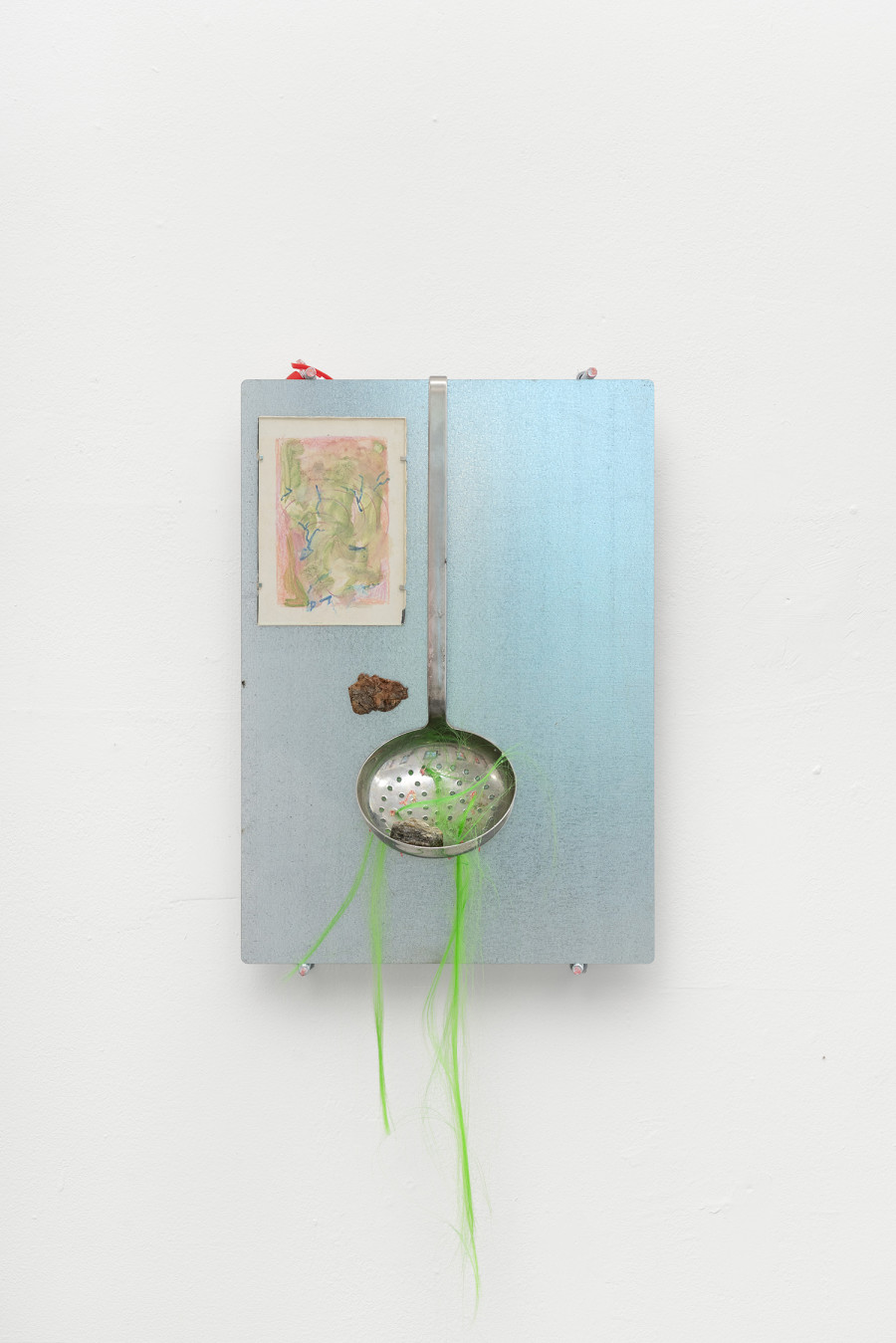 Detail of Rebecca Solari, Manda giù, 2025.Steel, drawings, text, 6 x A4. Ph by Riccardo Giancola. Images courtesy of artists and La Rada, Photography by Riccardo Giancola (@riccardo_giancola) and Emanuele Finardi (@e.m.hey)