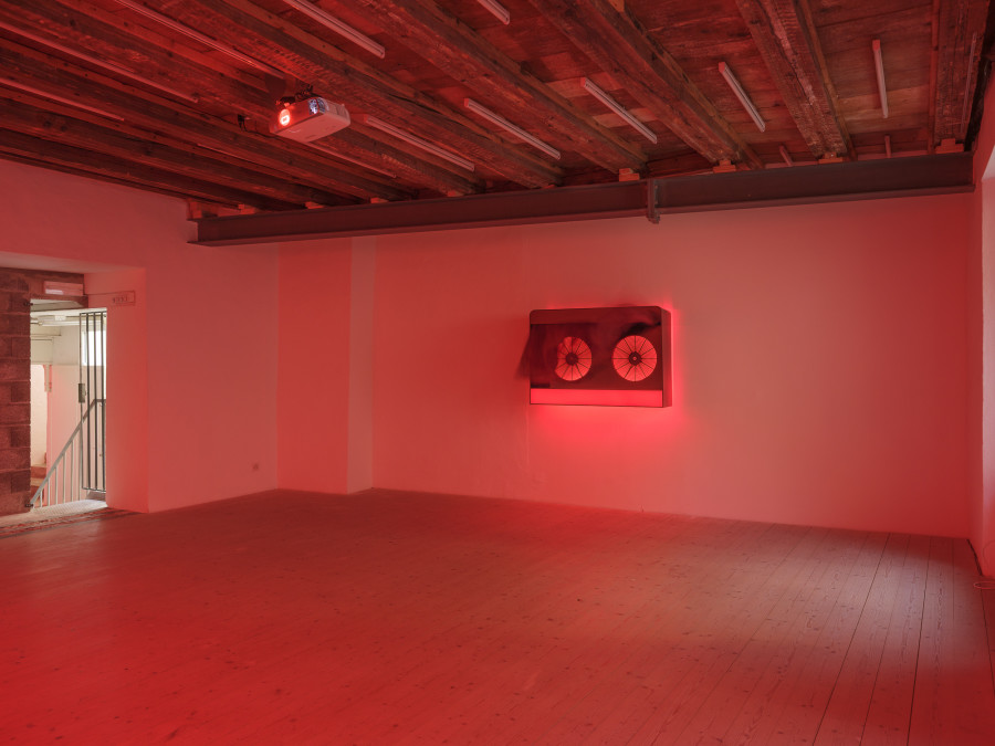 Sherif Sherif, It’s showtime!!!, 2025, Plattform25, CAN Centre d’art Neuchâtel. Photo credit: Sebastian Verdon. Courtesy: All images courtesy of the artists and CAN Centre d’art Neuchâtel