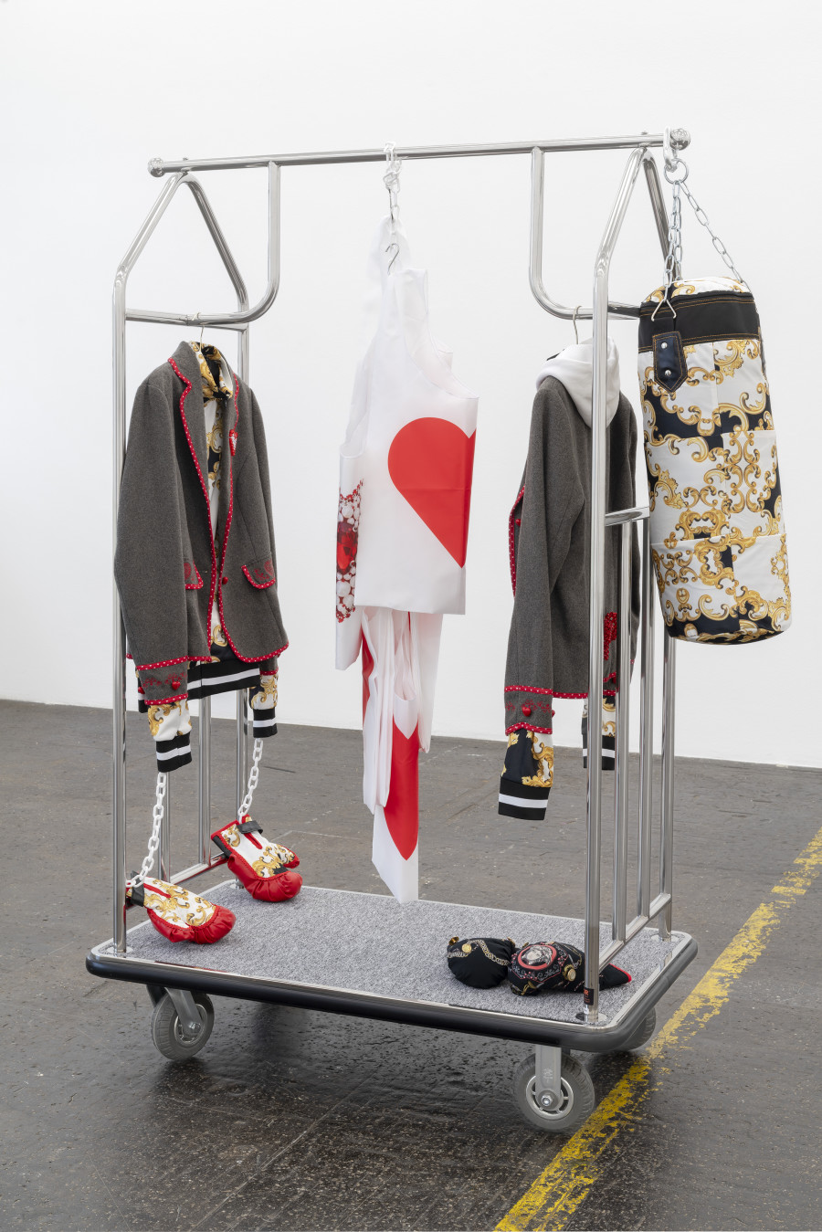 Chalisée Naamani, Love and Ornament, 2025. Photo: Kunst Halle Sankt Gallen, E. Sommer. Courtesy: the artist and Ciaccia Levi, Paris/Turin.