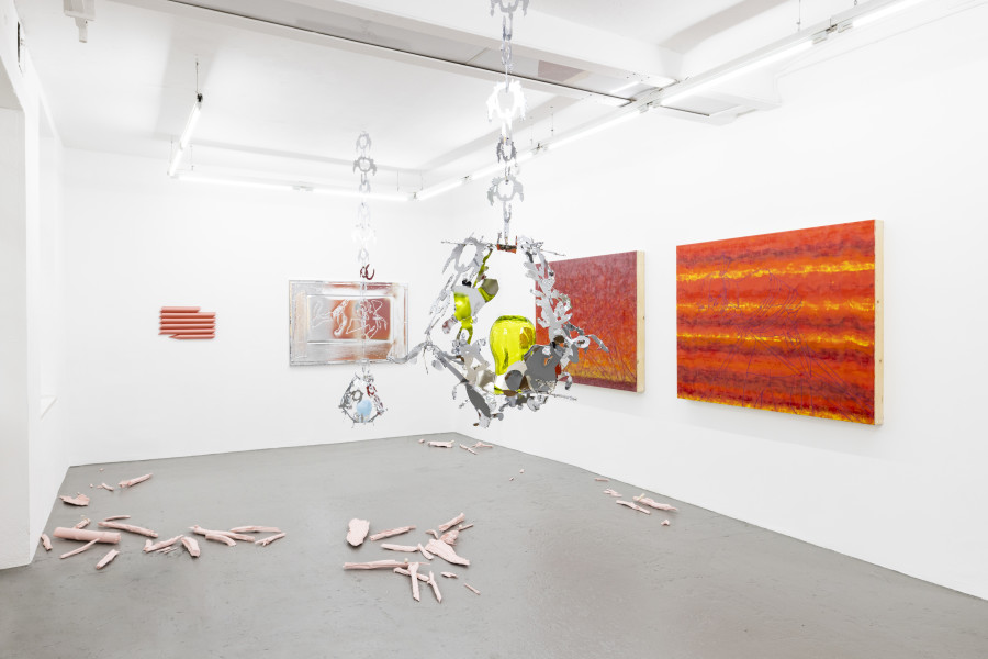 Installation view, UNI by Hannah Sophie Dunkelberg, Mitchell Anderson and Roman Gysin, KALI Gallery, Photos by Kim da Motta, KALI Gallery 2023.