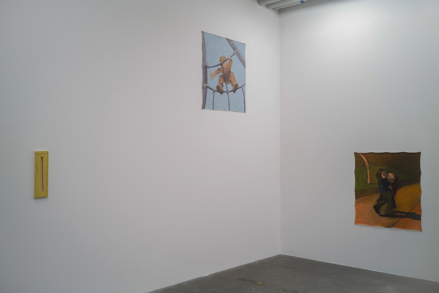 Exhibition view, Surely Tomorrow, Hugo Baud & Olive B. Godlee, Espace Sébeillon, Lausanne, 2025. Photo credit: Daniel Walcher