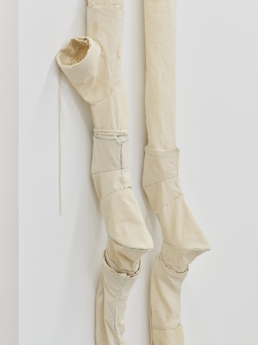 Christiane Blattmann, Soft Drain, 2025, Canvas, aluminum, Variable dimensions. Damien & The Love Guru, 2025. Courtesy of the artist and Damien & The Love Guru, Brussels/Zurich. Photography : Felix Jungo