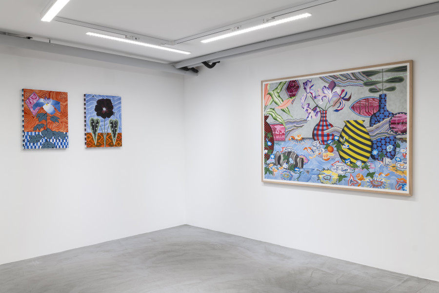 Exhibition view, Laura Thiong-Toye, Deuxième service, Wilde, 2024. Photo credit: Eric Bergoend