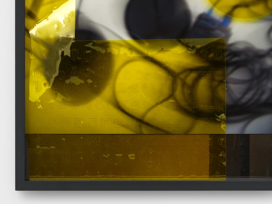 Daria Blum, i‘m watching the go-kart session in classroom three and all the parents and kids are cheering, detail, 2026, Archival pigment print, coloured lighting gel, 46 × 26 cm. Photo credits: Julian Blum