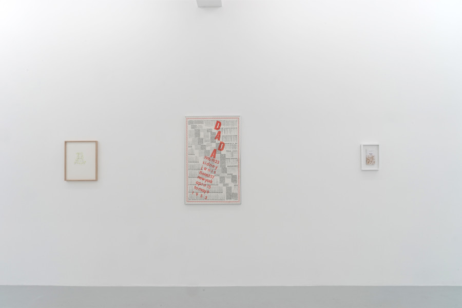 Exhibition view, Second Spring Variation – Text!, Lullin + Ferrari, 2022.