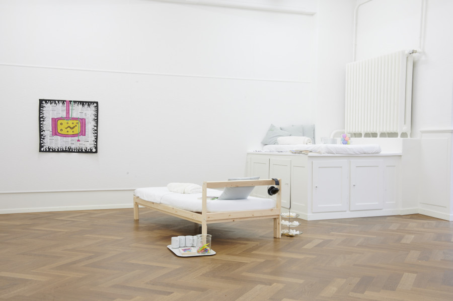 Installation view, Sweet Crip, KRONE COURONNE, 2023. Credits © Alizée Quinche