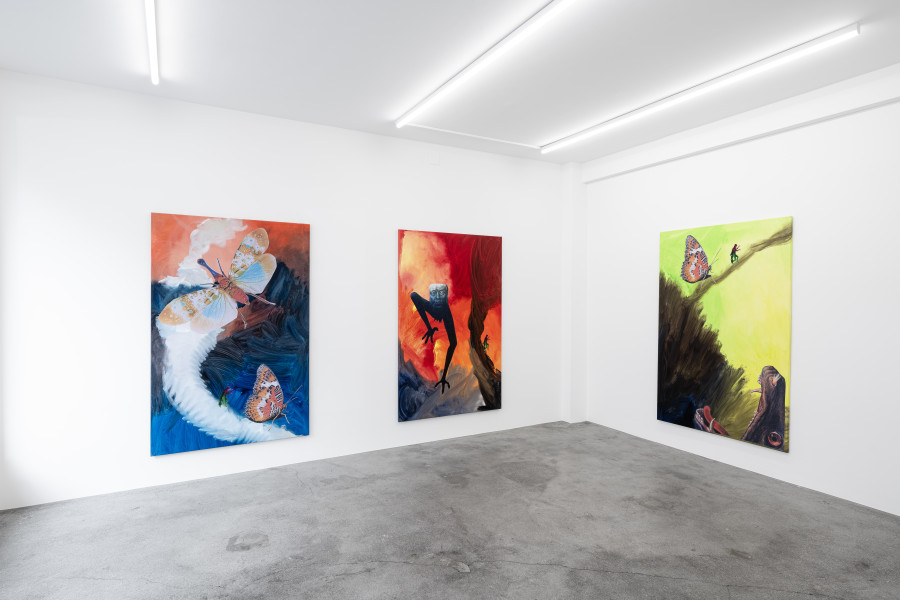 Exhibition view, Bada-Bing!, Monster Chetwynd, Galerie Gregor Staiger, Zurich, 2025. Photo: Galerie Gregor Staiger