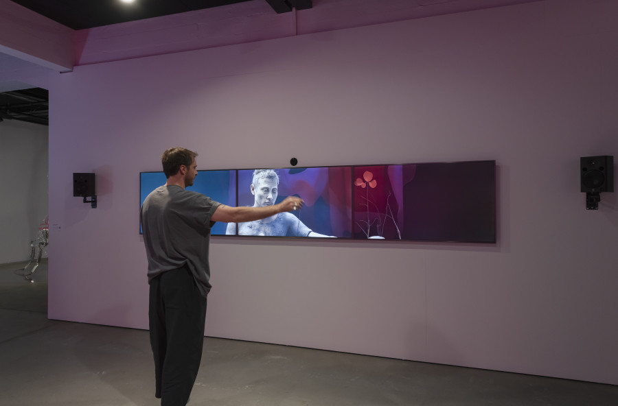Niculin Barandun, Neural Fiction, 2024, «Other Intelligences», 2025, HEK, photo: Franz Wamhof