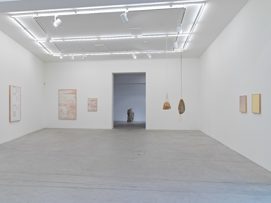 Exhibition view, Mirko Baselgia, materia viva, Galerie Urs Meile, Lucerne, Switzerland, 17.3.-29.4.2022, photo by Stefan Altenburger