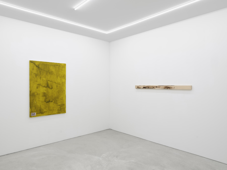 Installation view, Elegiac, Sarah Brahim, David Lindsay and Sophie Reinhold. Galerie Philippzollinger, 2024.