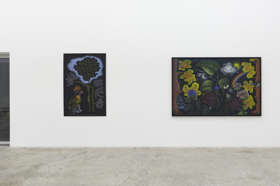 Exhibition view, Sabian Baumann, Nature (presque) morte, Galerie Mark Müller, Zürich, 2025. Photo credit: Conradin Frei & Galerie Mark Müller, Zürich.