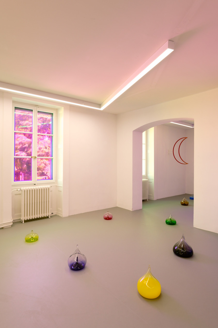 Exhibition view, 4 rivières, Eric Giraudet de Boudemange, Villa du Parc, 2023-2024. Photo credit: Aurélien Mole