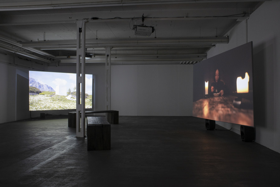 Yukari Egger, Bannalp; Yuki; 01, all 2023 Installation view EL GRAN GRITO, Graduation Exhibition Bachelor and Master Institute Art Gender Nature HGK Basel FHNW, Kunsthaus Baselland, 2023, photo: Christian Knörr
