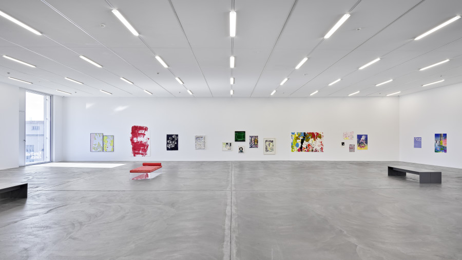 Installation view, MONOTYPES, Edition VFO at Kunsthalle Zürich, 2023. Courtesy of Edition VFO, Kunsthalle Zurich, the artist and Bernhard Strauss.