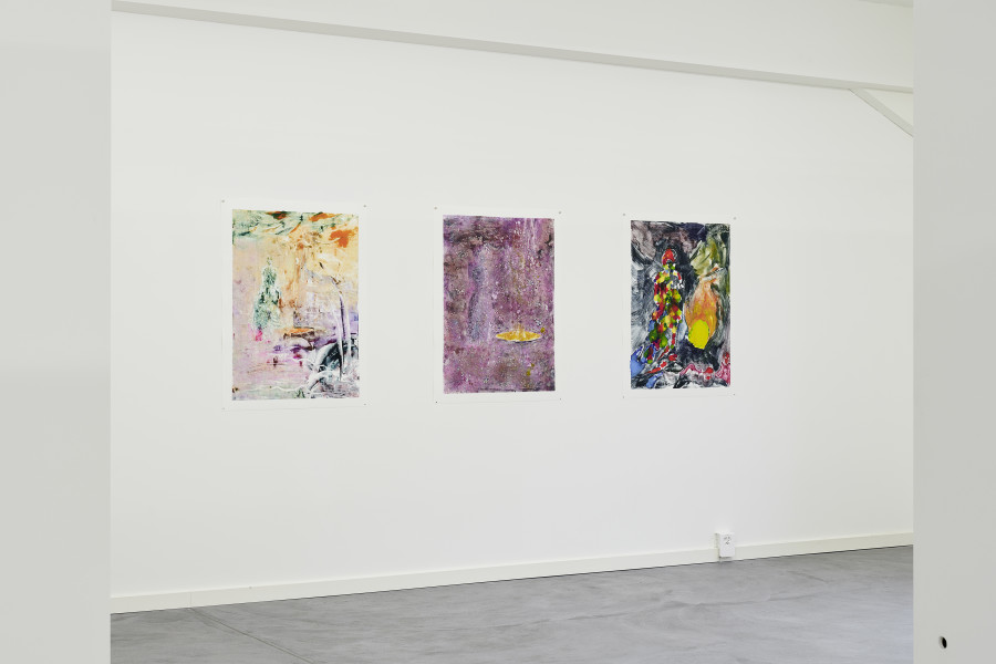 Installation view, monotypes shift, Part II, Edition VFO, 2023-2024. Photo credit: Bernhard Strauss