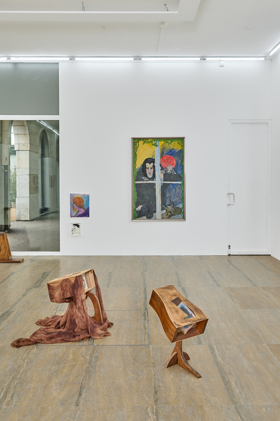 Exhibition view, Valse Velue, Cathy Josefowitz, Jessy Razafimandimby, Halle Nord, Geneva, 2026. Photo credit: © Thomas Maisonnasse / Halle Nord, 2026