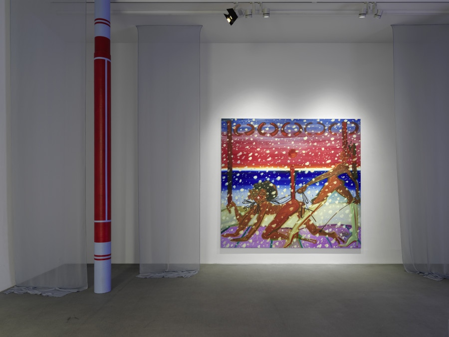 Installation view, Sofia Mitsola, Villa Venus: An Organized Dream, Galerie Eva Presenhuber, Zurich, Waldmannstrasse, 2023. © Sofia Mitsola. Courtesy the artist and Galerie Eva Presenhuber, Zurich / Vienna. Photo: Stefan Altenburger Photography, Zürich