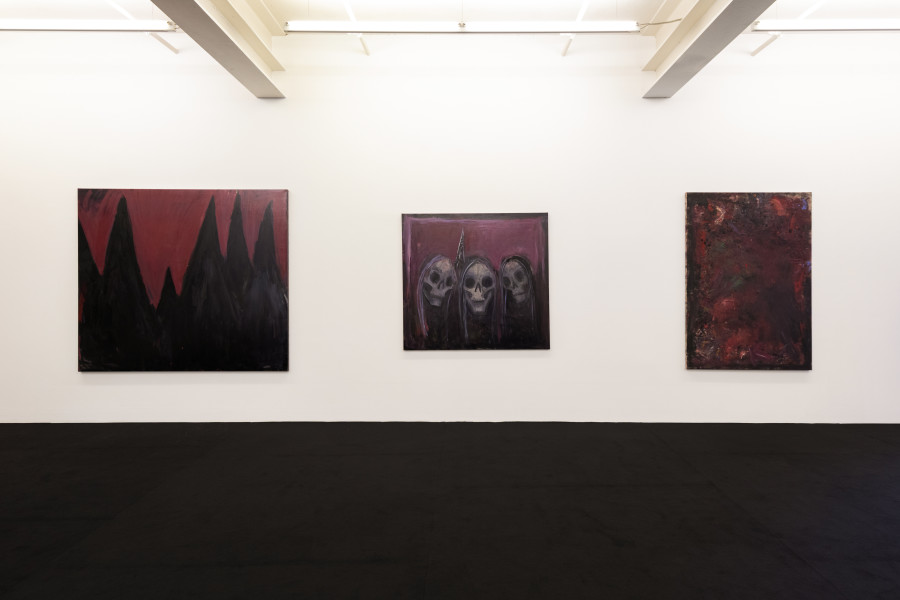 Installation view, Tobias Spichtig, Heavy Mental, Galerie Peter Kilchmann, Zürich, 2025.