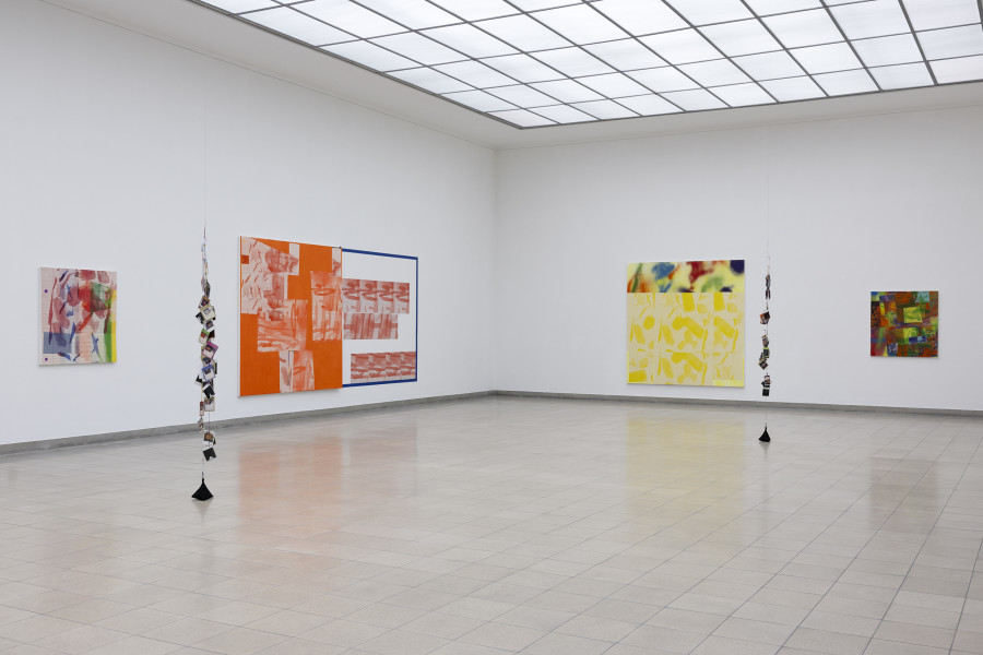 Rochelle Feinstein, The Today Show, installation view, Kunsthaus Glarus, 2025. Photo: Gina Folly. Courtesy the artist and Candice Madey Gallery