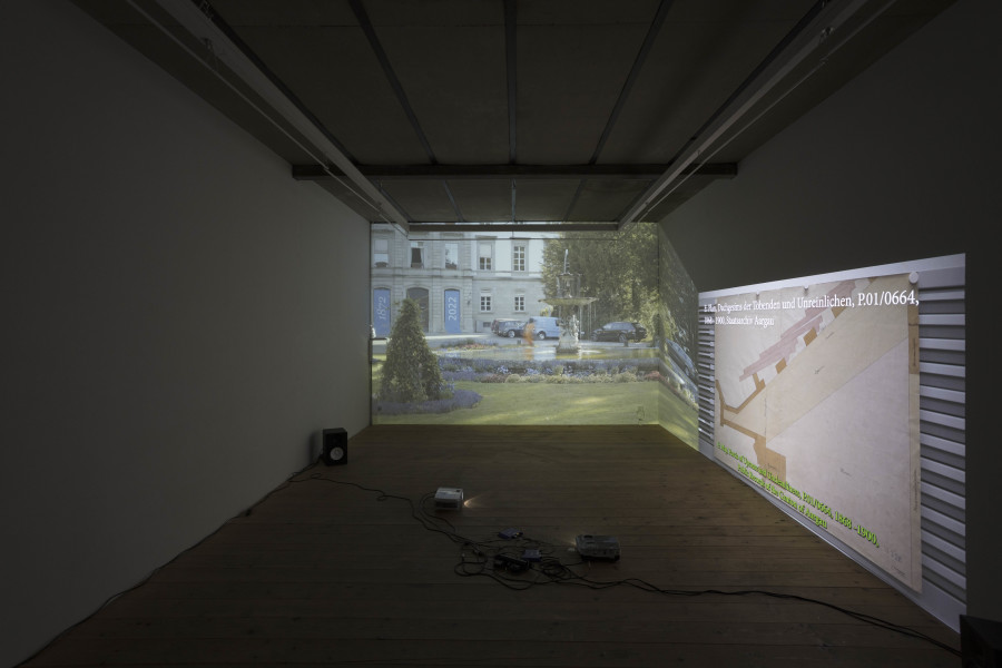 Exhibition view, Lea Schaffner – Aus dem Kopf /From the Head (By Heart), sic! Elephanthouse, 2022. Photo credit: Andri Stadler