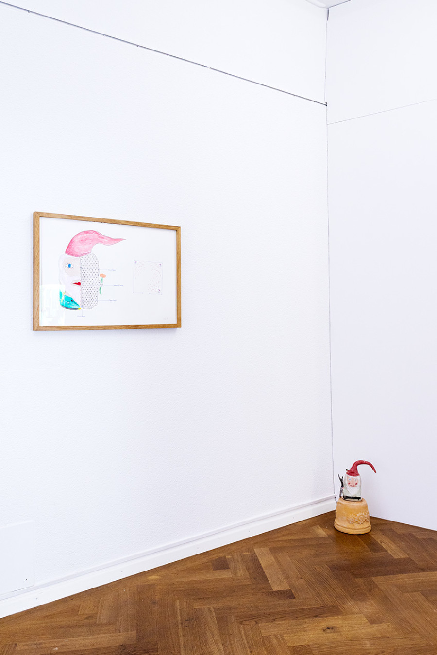 Installation view, Felix Stöckle, PINK HAWK DOWN, KRONE COURONNE, 2024. Credit © Jerlyn Heinzen