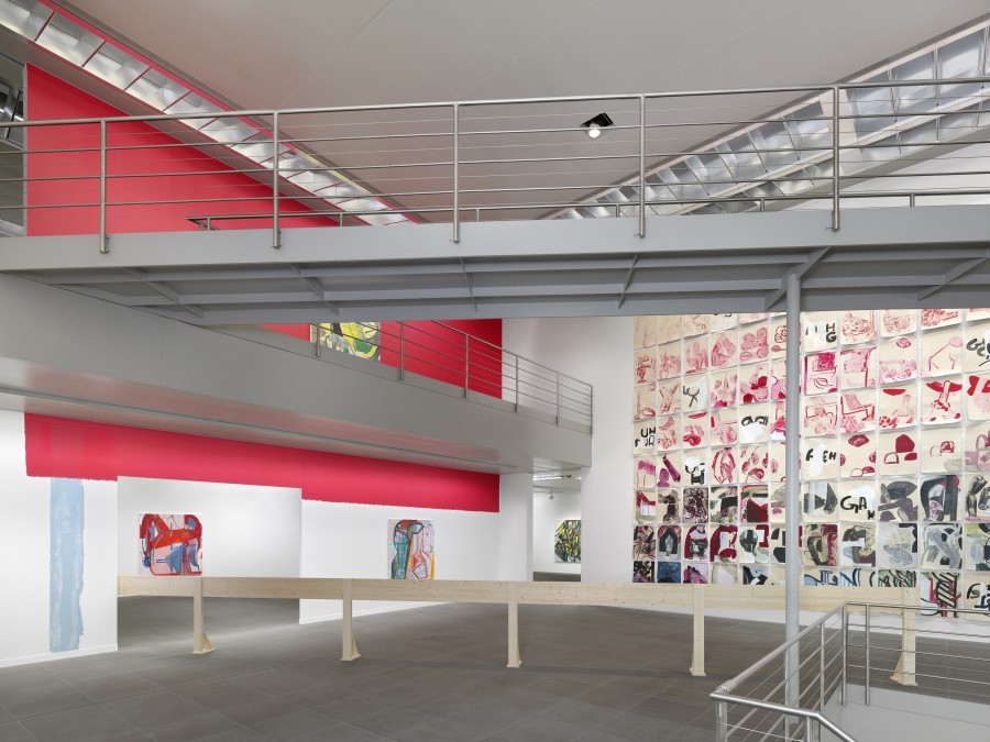 Installation view Amy Sillman. Oh, Clock!, Kunstmuseum Bern, 2024, photo: © Annik Wetter