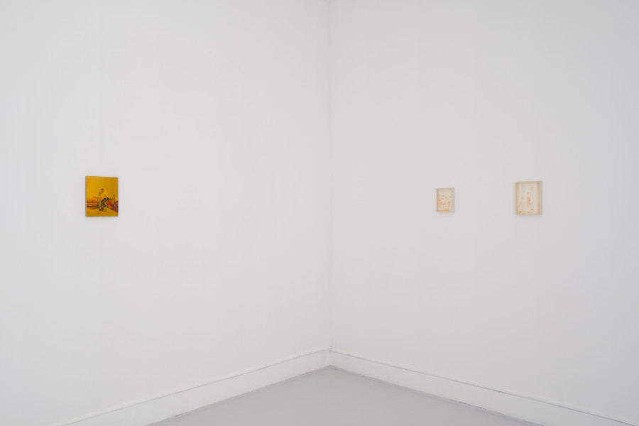 Exhibition view, Adriel Visoto, Dancing with Ghosts, Fabienne Levy, Geneva, 2025. Photo credit: Claude Cortinovis
