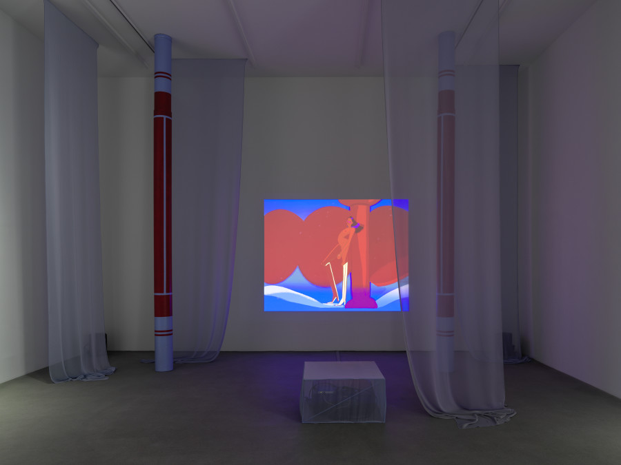 Installation view, Sofia Mitsola, Villa Venus: An Organized Dream, Galerie Eva Presenhuber, Zurich, Waldmannstrasse, 2023. © Sofia Mitsola. Courtesy the artist and Galerie Eva Presenhuber, Zurich / Vienna. Photo: Stefan Altenburger Photography, Zürich