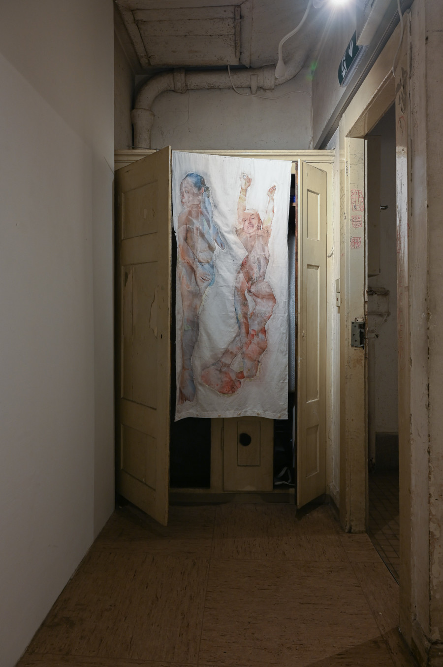 Protoplast, "her stamen of tuber him" (installation view), no date, Protoplast at Kaiserwache, Freiburg im Breisgau, 2026. Images courtesy of the artist and Kaiserwache. Photo: Stefan Lux.