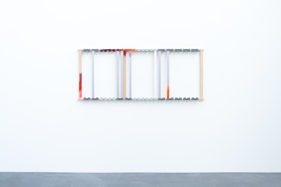 Florian Slotawa, exhibition view, Grammatik einfach erklärt, view on LR_03, 2025, von Bartha, Basel, 2026. Photo: Finn Curry / von Bartha. Courtesy of the artist and von Bartha.