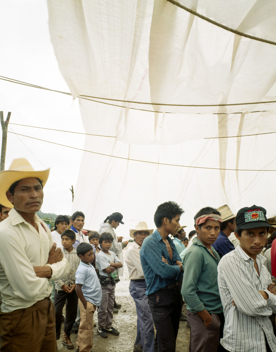 Inhabitants, Aguascalientes F. Gomez (Chiapas), 1996. Framed Cibachrome print mounted on aluminum, 158.5 x 129 cm, Ed. 1/3 + 2 AP