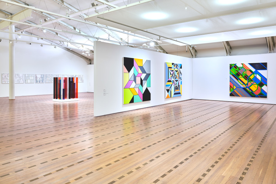 Installation view, Sarah Morris, All Systems Fail, Zentrum Paul Klee, Bern, 29.3. – 4.8.2024. Photo: Rolf Siegenthaler