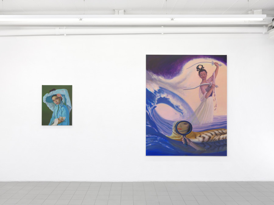 Lian Zhang: The Rabbit Who Hunts Tigers, Exhibition view, 2023, Photo : Annik Wetter, Courtesy the artist and Sebastien Bertrand Gallery.