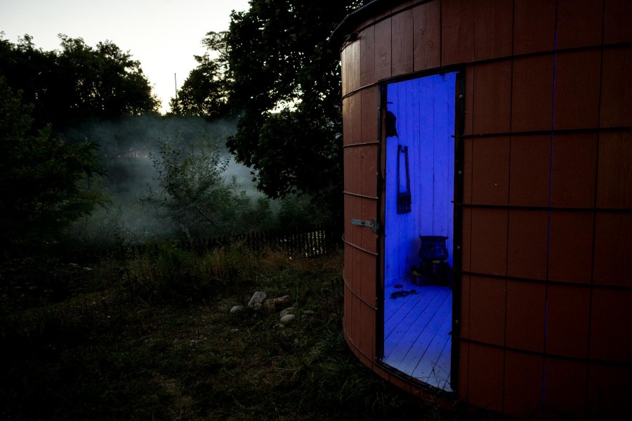 Installation view, Bobogwani Nde Solo, Installation by Rencontres Plurielles, SALTS, 2024.