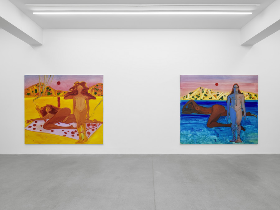 Installation view, Sofia Mitsola, Villa Venus: An Organized Dream, Galerie Eva Presenhuber, Zurich, Waldmannstrasse, 2023. © Sofia Mitsola. Courtesy the artist and Galerie Eva Presenhuber, Zurich / Vienna. Photo: Stefan Altenburger Photography, Zürich