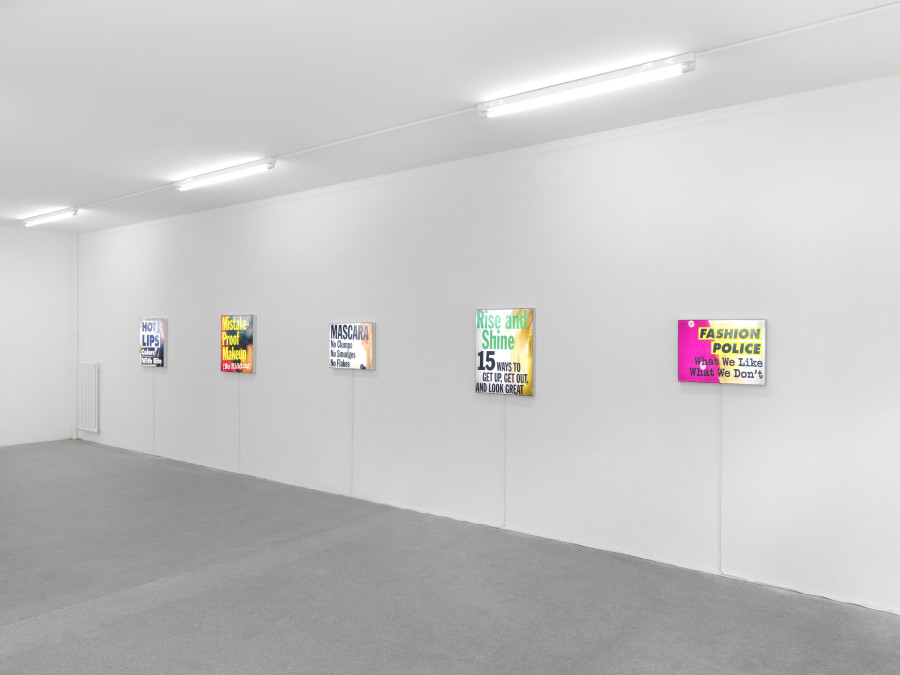 Sylvie Fleury, Mélanie Matranga, Fern O'Carolan, Carissa Rodriguez, Installation view, Karma International, Zurich, 2024. Courtesy the artists and Karma International, Zurich. Photo: Annik Wetter