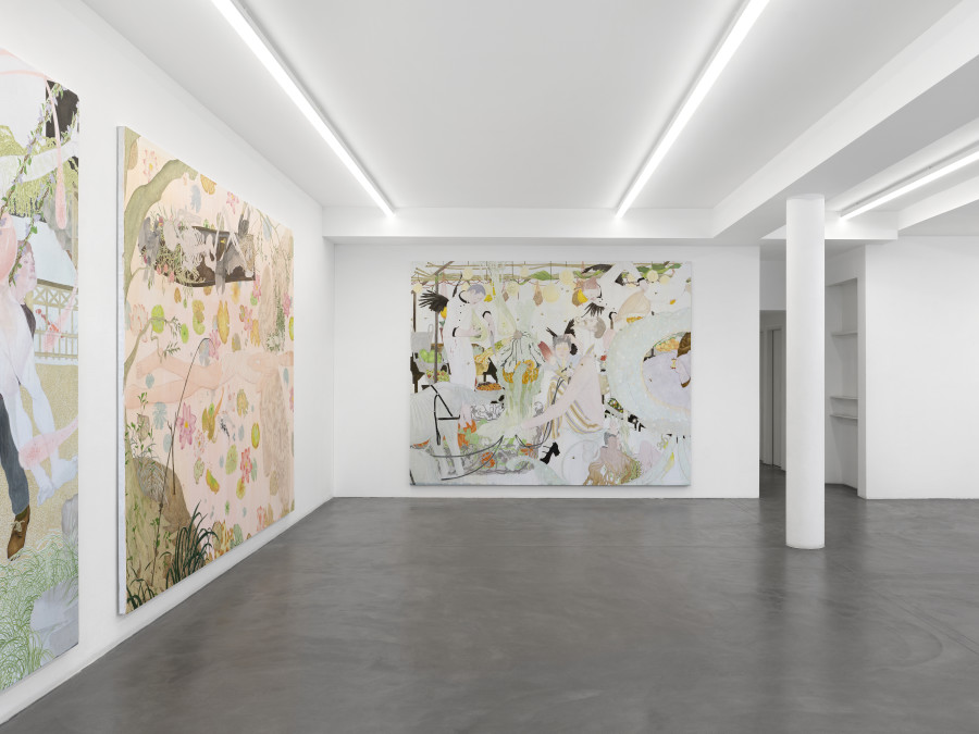 Installation view, Ding Shilun, Spectres in Rehearsal, Bernheim Gallery, Zürich, 2026. Courtesy of the Artists and Bernheim Gallery, Zurich. Credit Photo: Annik Wetter