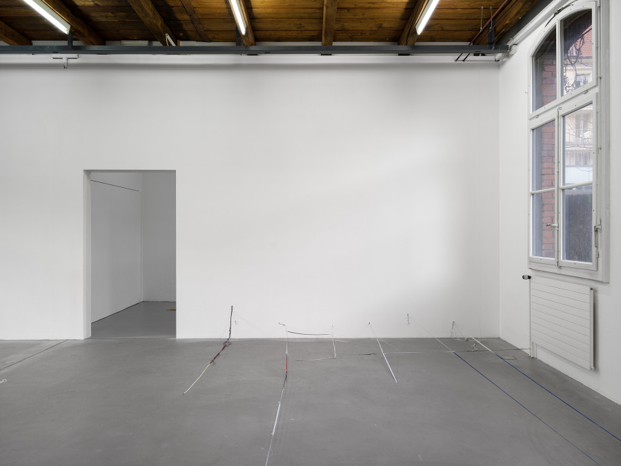 Olga Balema, The bizarre space of complex numbers, installation view, Kunsthalle Friart Fribourg, 2025. Photo: Cedric Mussano