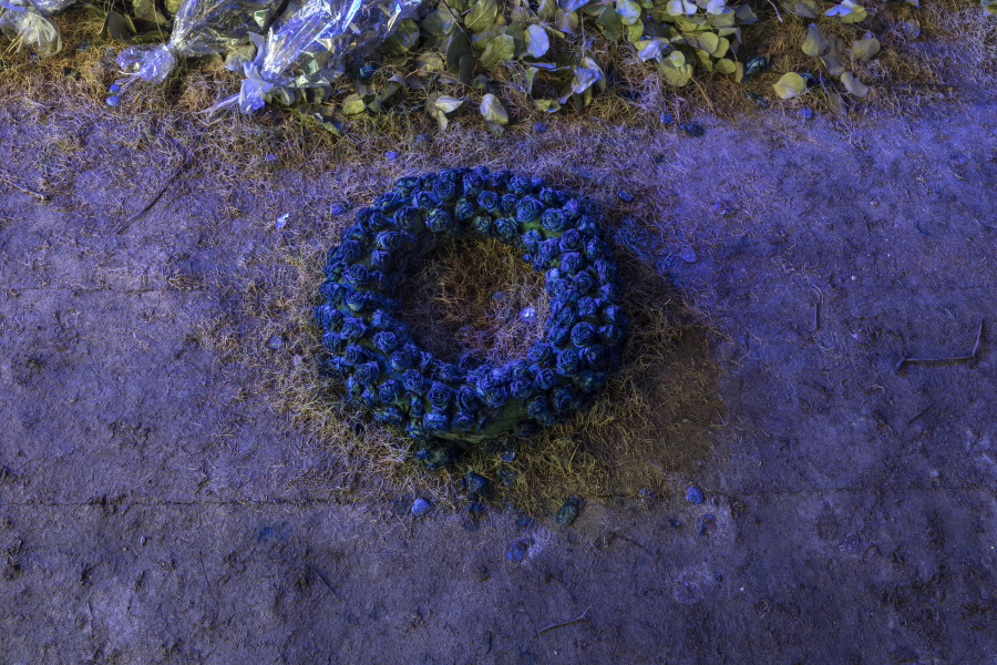 Bunny Rogers, Memorial, 2020, Installations view, ground floor, Kunsthaus Bregenz March 2020, Photo: Markus Tretter © Bunny Rogers, Kunsthaus Bregenz