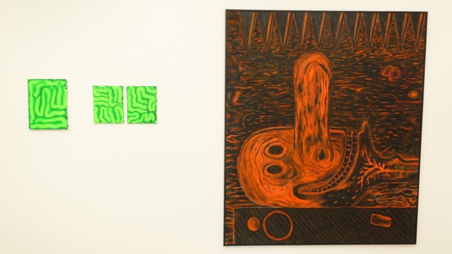 Beni Bischof: Big Painting, Installation view, 2023, Galerie Nicola von Senger.