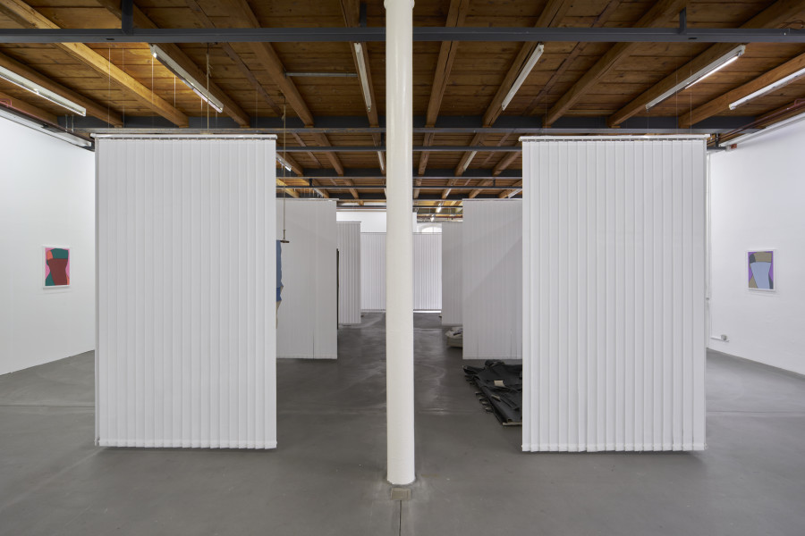 Exhibition view, Azize Ferizi, Spring / Summer 25 , Kunsthalle Friart Fribourg, 2025. Photo: Guillaume Python. Courtesy of the artist and Kunsthalle Friart Fribourg