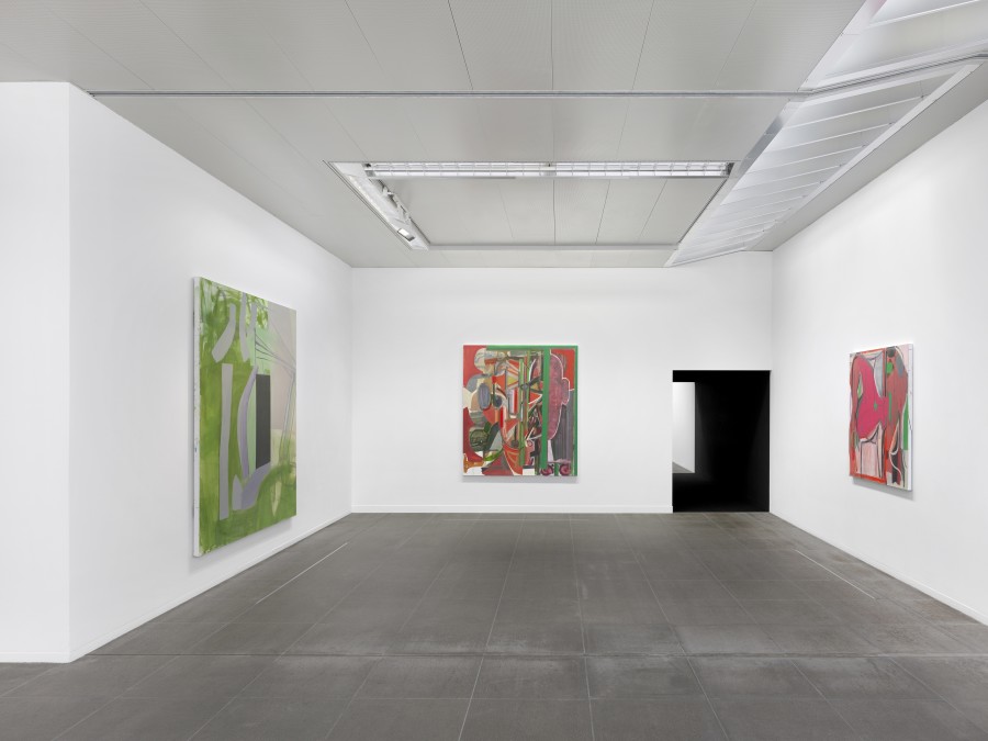 Installation view Amy Sillman. Oh, Clock!, Kunstmuseum Bern, 2024, photo: © Annik Wetter