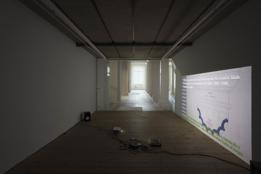 Exhibition view, Lea Schaffner – Aus dem Kopf /From the Head (By Heart), sic! Elephanthouse, 2022. Photo credit: Andri Stadler