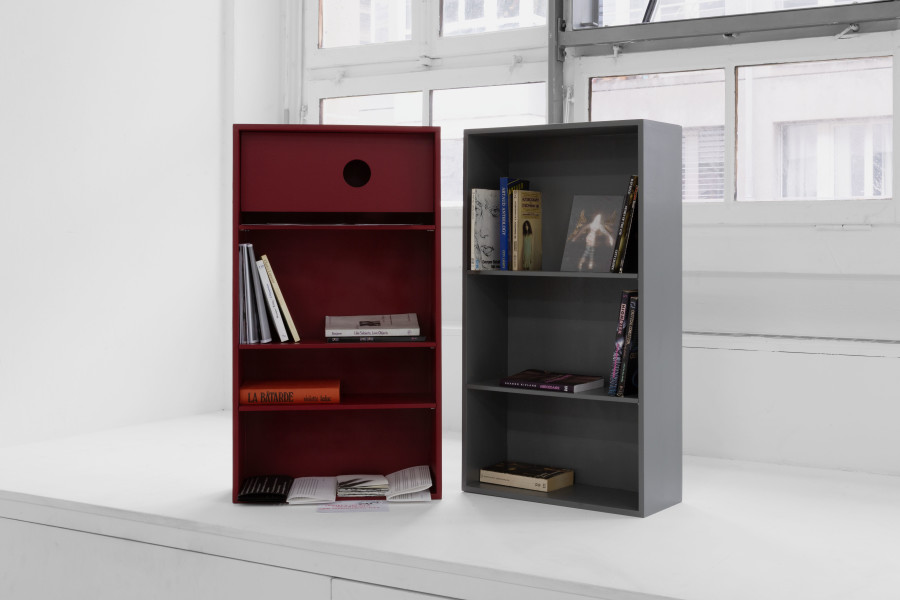 Exhibition View Group Show; view on Literal Madness, knot shop, since 2025, books and letters, built with the production support of Solène Collin at Forde, Geneva, 2026 / Photo: Théa Giglio / Courtesy: the artists and Forde