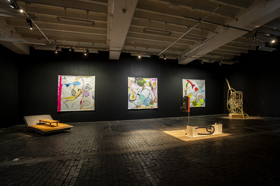 Exhibition view of The Puppet Show at Centre d’Art Contemporain Genève (March 5, 2022‒April 17, 2022). © Centre d’Art Contemporain Genève. Photo: Julien Girard