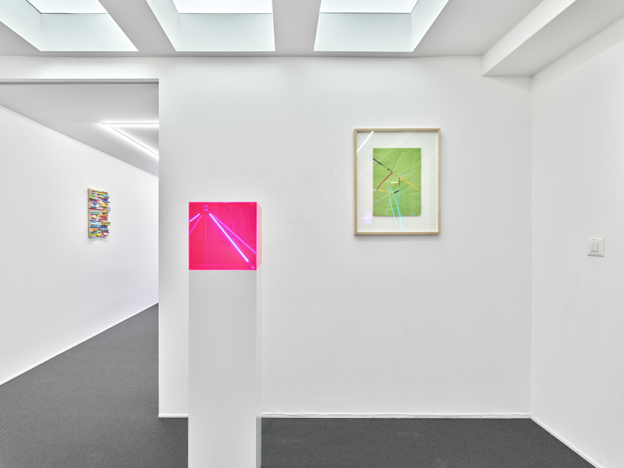 Exhibition view, Christian Herdeg & Beat Zoderer, Double Treat, galerie lange + pult, Zürich, 2025. Photo credit: Felix Jungo